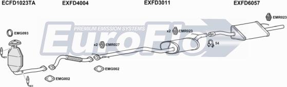 EuroFlo FDFOC18 3001B - Система випуску ОГ autocars.com.ua