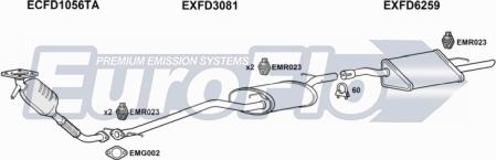 EuroFlo FDFOC18D 3011B - Система випуску ОГ autocars.com.ua