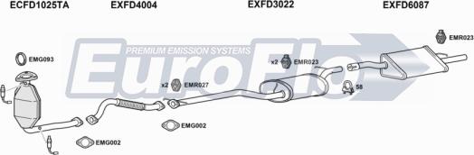 EuroFlo FDFOC20 2004B - Система випуску ОГ autocars.com.ua