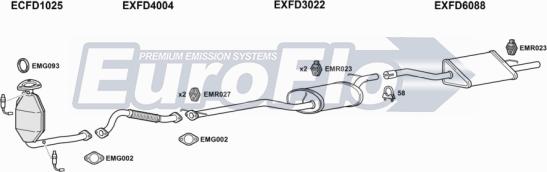EuroFlo FDFOC20 3004A - Система випуску ОГ autocars.com.ua