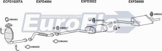 EuroFlo FDFOC20 3004B - Система випуску ОГ autocars.com.ua