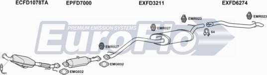 EuroFlo FDFOC20D 1001B - Система випуску ОГ autocars.com.ua