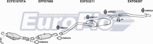 EuroFlo FDFOC20D 2004B - Система випуску ОГ autocars.com.ua