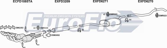 EuroFlo FDFOCC16 6004 - Система випуску ОГ autocars.com.ua