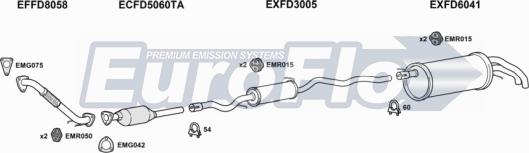 EuroFlo FDGAL19D 6011D - Система випуску ОГ autocars.com.ua