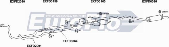 EuroFlo FDGRA28 1004 - Система випуску ОГ autocars.com.ua