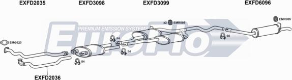EuroFlo FDGRA29 1001A - Система випуску ОГ autocars.com.ua