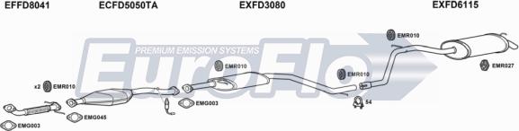 EuroFlo FDMON18 2008B - Система випуску ОГ autocars.com.ua