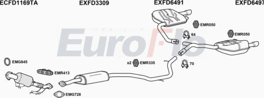 EuroFlo FDMON20 1029 - Система випуску ОГ autocars.com.ua