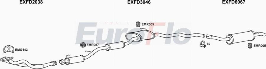 EuroFlo FDSIE20 2011A00 - Система випуску ОГ autocars.com.ua