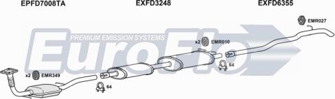 EuroFlo FDTRA22D 9001D - Система випуску ОГ autocars.com.ua
