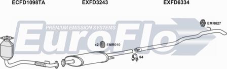 EuroFlo FDTRA22D 9004C - Система випуску ОГ autocars.com.ua