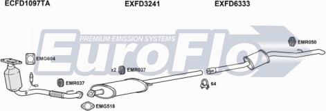 EuroFlo FDTRA23 9008C - Система випуску ОГ autocars.com.ua