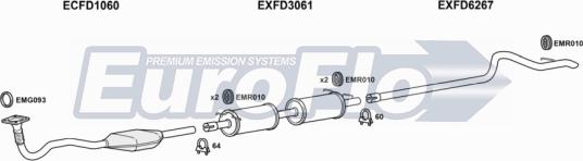 EuroFlo FDTRA24D 7001G - Система випуску ОГ autocars.com.ua