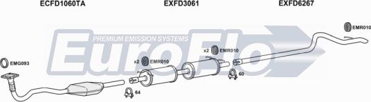 EuroFlo FDTRA24D 7001H - Система випуску ОГ autocars.com.ua