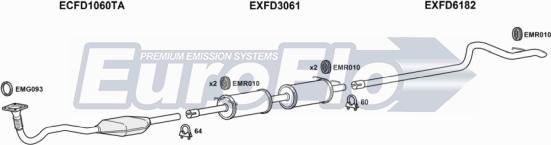 EuroFlo FDTRA24D 7001N - Система випуску ОГ autocars.com.ua