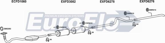 EuroFlo FDTRA24D 7001T - Система випуску ОГ autocars.com.ua