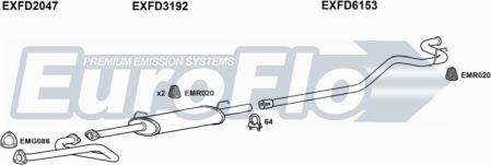 EuroFlo FDTRA25D 7018B - Система випуску ОГ autocars.com.ua