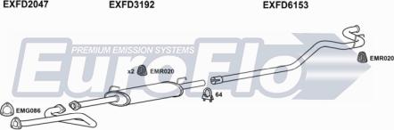 EuroFlo FDTRA25D 7022B - Система випуску ОГ autocars.com.ua