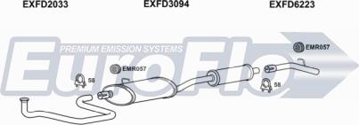 EuroFlo FDTRA25D 9004A - Система випуску ОГ autocars.com.ua