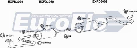 EuroFlo FDTRA25D 9039A - Система випуску ОГ autocars.com.ua