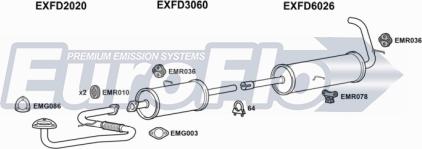 EuroFlo FDTRA25D 9039F - Система випуску ОГ autocars.com.ua