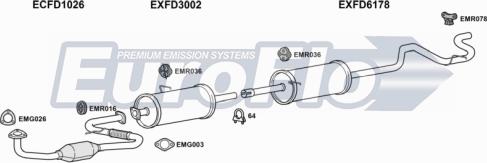 EuroFlo FDTRAT25D 7001G - Система випуску ОГ autocars.com.ua