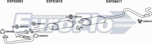 EuroFlo FDTRAT25D 7001H - Система випуску ОГ autocars.com.ua