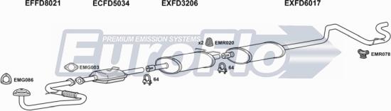 EuroFlo FDTRAT25D 7001K - Система випуску ОГ autocars.com.ua