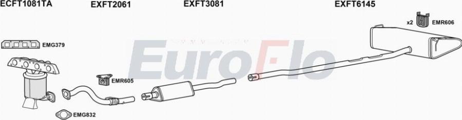 EuroFlo FT500X16 1001 - Система випуску ОГ autocars.com.ua