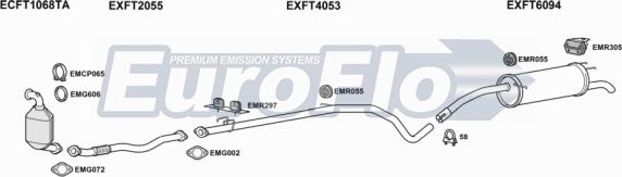 EuroFlo FTBRAV16D 1001 - Система випуску ОГ autocars.com.ua