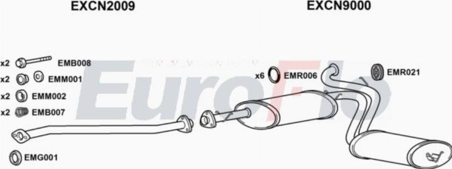 EuroFlo FTDUC19D 7015A00 - Система випуску ОГ autocars.com.ua
