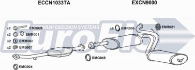 EuroFlo FTDUC19D 7015C - Система випуску ОГ autocars.com.ua