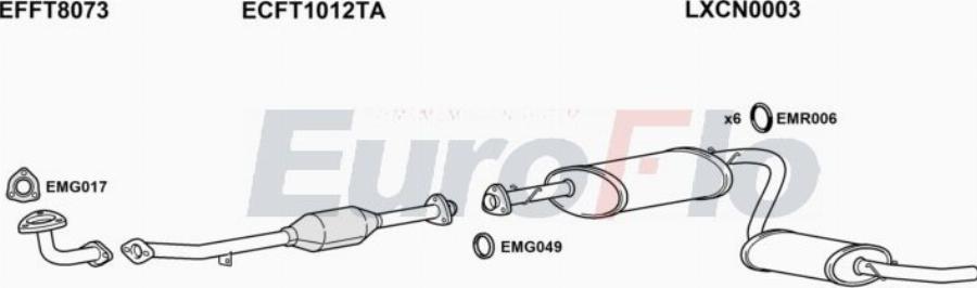 EuroFlo FTDUC20 0902LHD - Система випуску ОГ autocars.com.ua