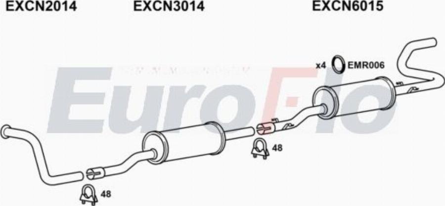 EuroFlo FTDUC20 7001A00 - Система випуску ОГ autocars.com.ua