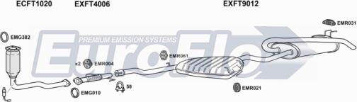 EuroFlo FTMAR16 3001F - Система випуску ОГ autocars.com.ua