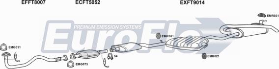 EuroFlo FTMAR18 3001B - Система випуску ОГ autocars.com.ua