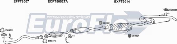 EuroFlo FTMAR18 3001C - Система випуску ОГ autocars.com.ua