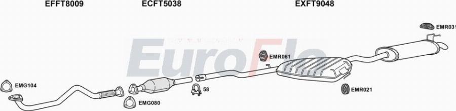 EuroFlo FTMAR19D 3008A00 - Система випуску ОГ autocars.com.ua