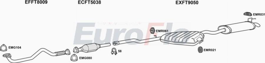 EuroFlo FTMAR19D 2011A00 - Система випуску ОГ autocars.com.ua