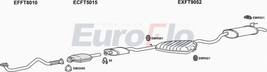 EuroFlo FTMAR24D 3001A00 - Система випуску ОГ autocars.com.ua