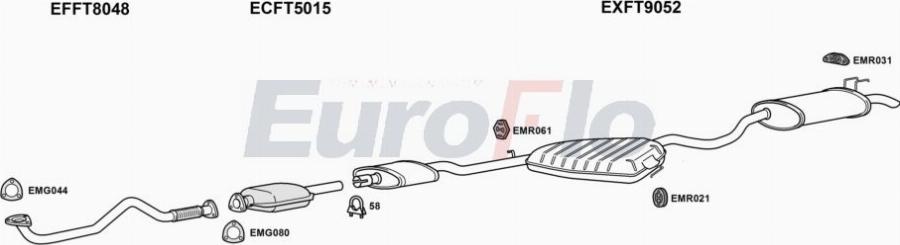 EuroFlo FTMAR24D 2004A00 - Система випуску ОГ autocars.com.ua