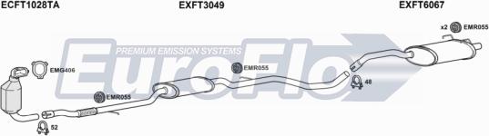 EuroFlo FTPAN13D 1001A - Система випуску ОГ autocars.com.ua