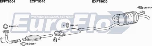 EuroFlo FTPUN14 1001B - Система випуску ОГ autocars.com.ua