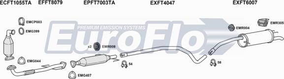 EuroFlo FTSTI19D 1011B - Система випуску ОГ autocars.com.ua