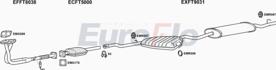 EuroFlo FTTEM16 2004A00 - Система випуску ОГ autocars.com.ua