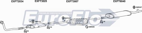 EuroFlo FTTEM19D 2001B - Система випуску ОГ autocars.com.ua