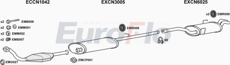 EuroFlo FTULY20D 6004A00 - Система випуску ОГ autocars.com.ua