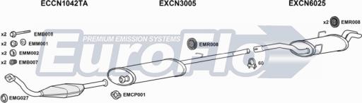 EuroFlo FTULY20D 6004B - Система випуску ОГ autocars.com.ua