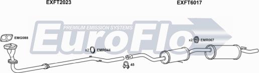 EuroFlo FTUNO11 1004B - Система випуску ОГ autocars.com.ua